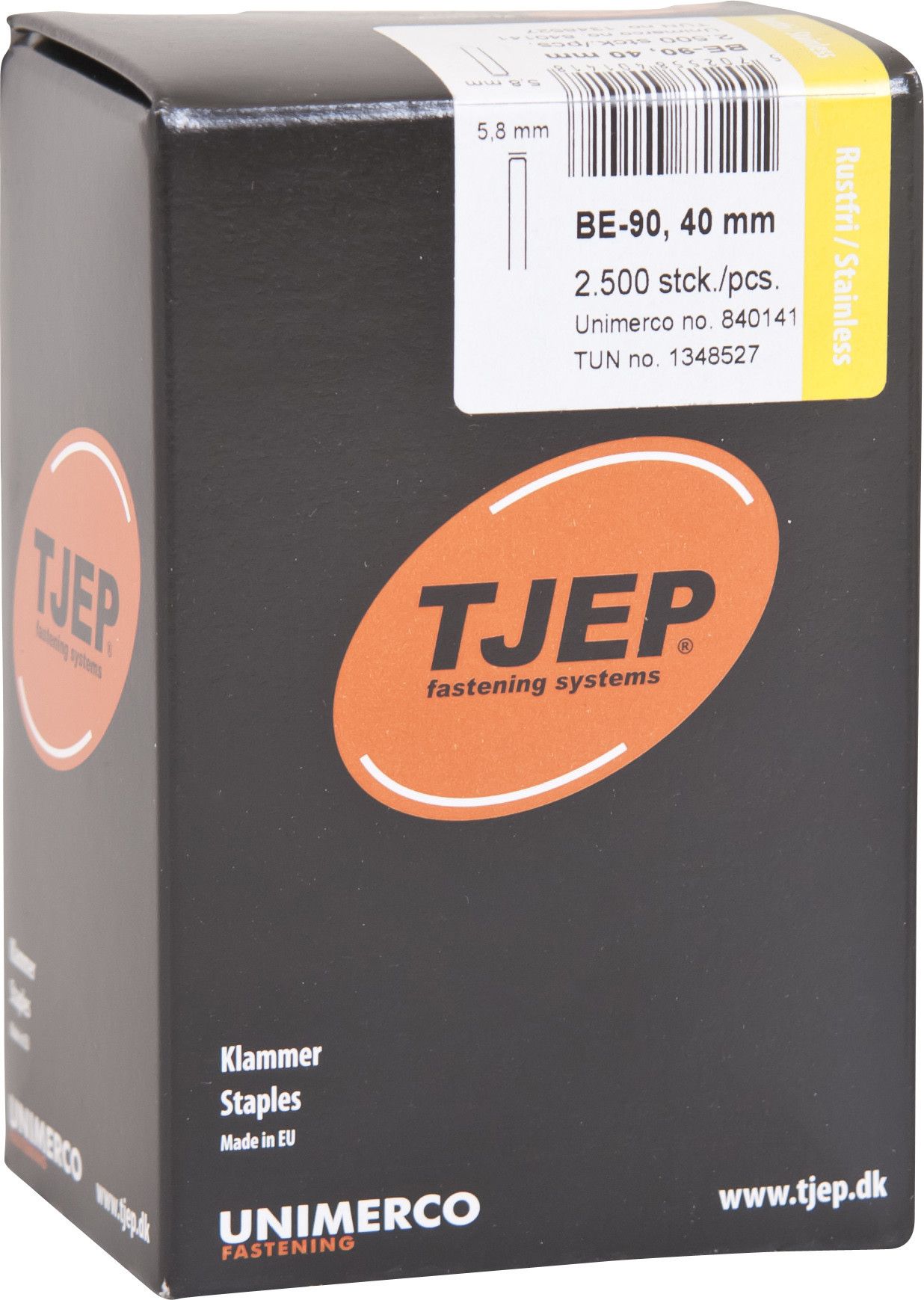 Tjep BE-90 40x5.8mm Nieten RVS 2500 Stuks 840141